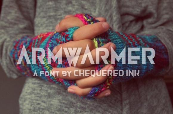 Armwarmer: A Sharp Modern Gothic Font for Campaign Headlines
