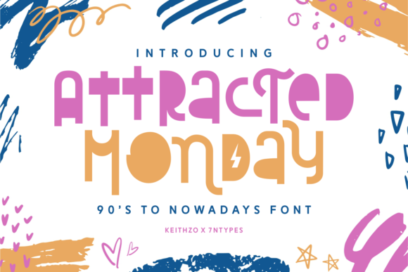 Attracted Monday: A Playful Display Font for Creative Crafters