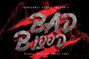 Bad Blood: A Bold Display Font for Web Design and Brand Identity