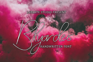 Bilyardeis: A Handwritten Font for Editorial Design and Branding
