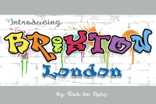 Brixton: A Graffiti-Inspired Display Font for Creative Crafters