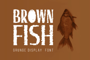 Brown Fish Display Font for Handmade Creators