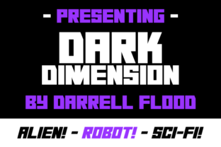 Dark Dimension: A Futuristic Display Font for Bold Design