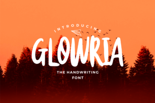 Glowria Font: A Happy, Modern Display Typeface for Creative Brands