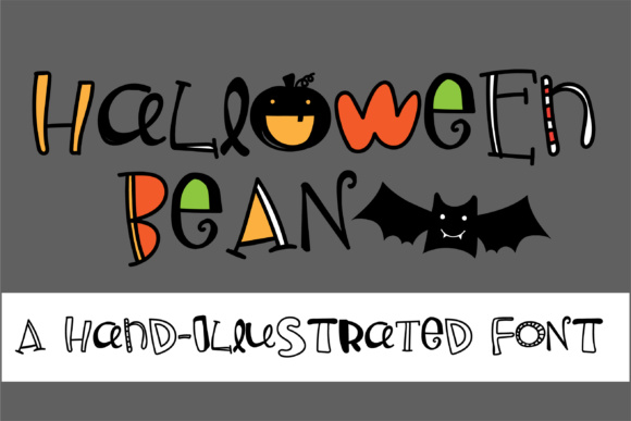 Halloween Bean: A Hand-Illustrated Halloween Font for Makers
