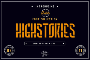 Highstories Family: The Ultimate Display Font for Dynamic Branding and Marketing
