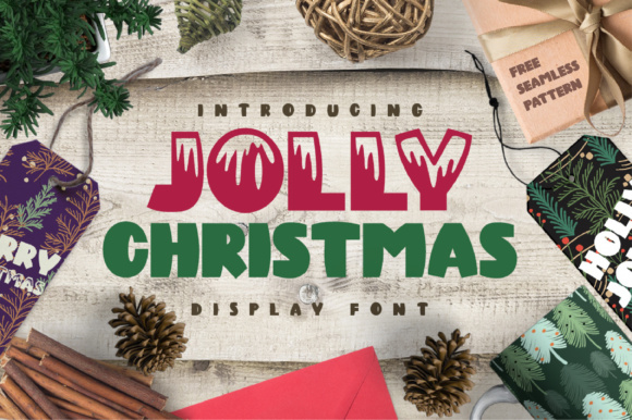 Jolly Christmas: A Bold Display Font for Seasonal Craft Projects
