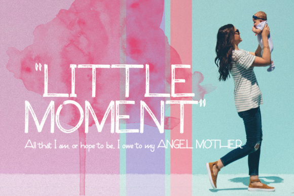 Little Moment Chalk Brush Font for Branding