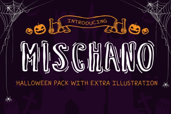 Mischano: A Spooky Halloween Display Font for Editorial Magic