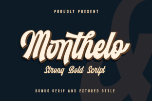 Monthelo: A Bold Script Font for Standout Brand Identity