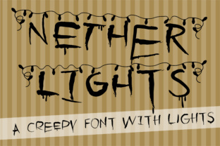 Nether Lights: A Drippy, Festive Display Font