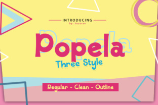 Popela: A Cheerful Display Font for Creative Makers