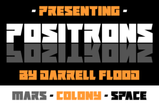 Positrons: A Bold, Angular Display Font for High-Impact Design