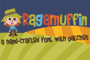 Ragamuffin Font: Blocky, Stitched & Full of Handmade Charm