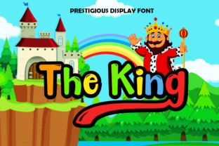 The King: A Playful Display Font for Editorial Design