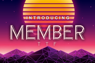 The Member Font: A 3D Display Typeface for Modern Web Design