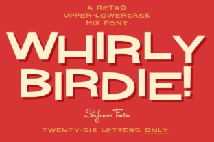 Whirly Birdie: A Bold Display Font for Creative Projects