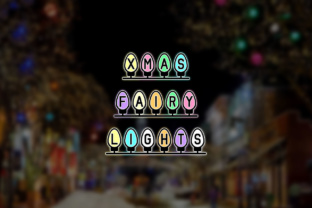 Xmas Fairy Lights Font for Festive Digital Branding