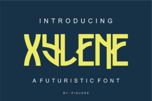 Xylene Font: A Futuristic Display Typeface for Makers